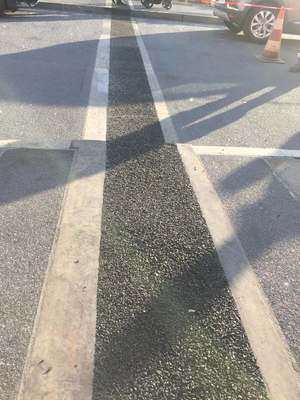 Belagsdehnfugen aus Kunststoff